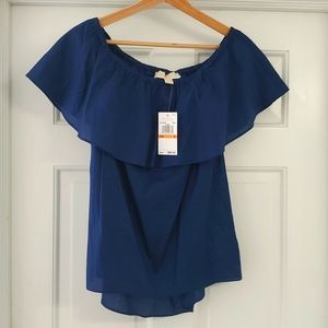 Michael Kors top, size: S, color: blue/indigo